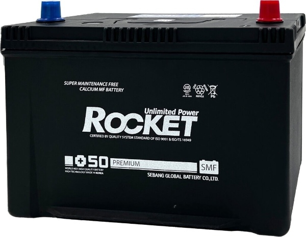 Батарея аккумуляторная ROCKET SMF125D31L 100А/ч 830А обратная полярн. выносные (Азия) клеммы