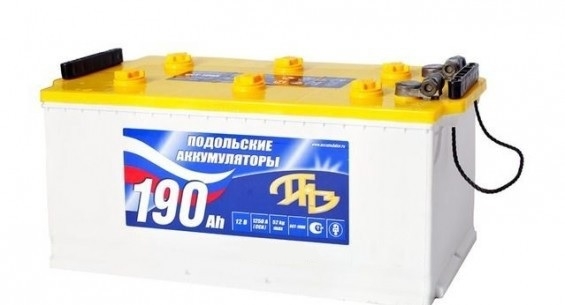 Батарея аккумуляторная ПАЗ 6CT190NBOLT 190А/ч 1200А прямая полярн. болтовые грузовые клеммы