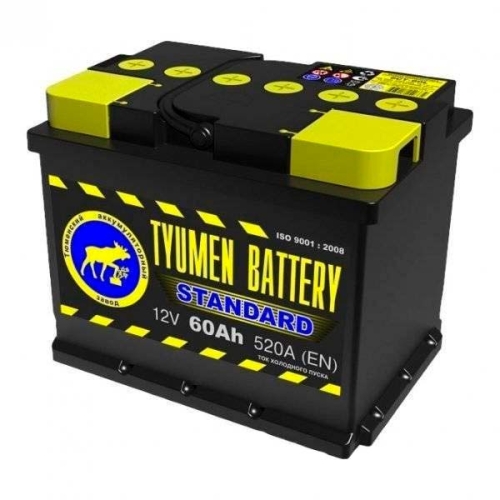 Батарея аккумуляторная TYUMEN BATTERY 6СТ60L0 60А/ч 550А обратная полярн. выносные (Азия) клеммы