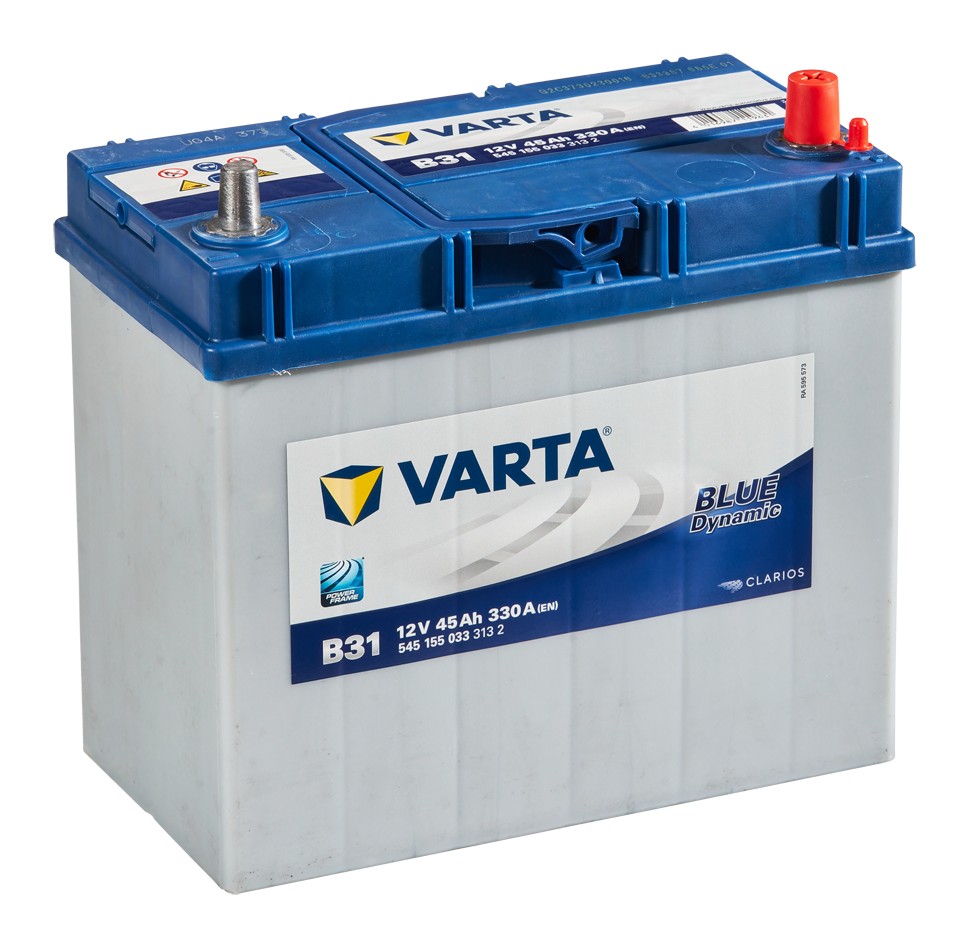 Аккумулятор легковой Varta Blue Dynamic B31 45 а/ч 330А ASIA Обратная полярность