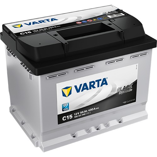 Аккумулятор легковой Varta Black Dynamic C15 56 а/ч 480А Прямая полярность