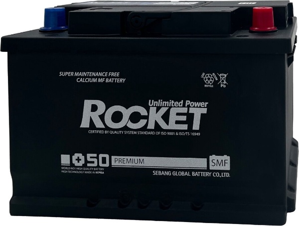Батарея аккумуляторная ROCKET SMF85LL3 85А/ч 750А обратная полярн. стандартные (Европа) клеммы