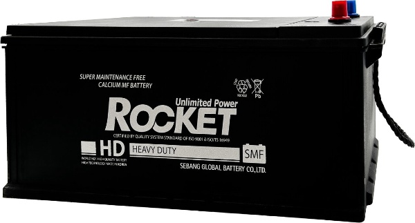 Батарея аккумуляторная ROCKET SMF69032 190А/ч 1150А обратная полярн. стандартные (Европа) клеммы