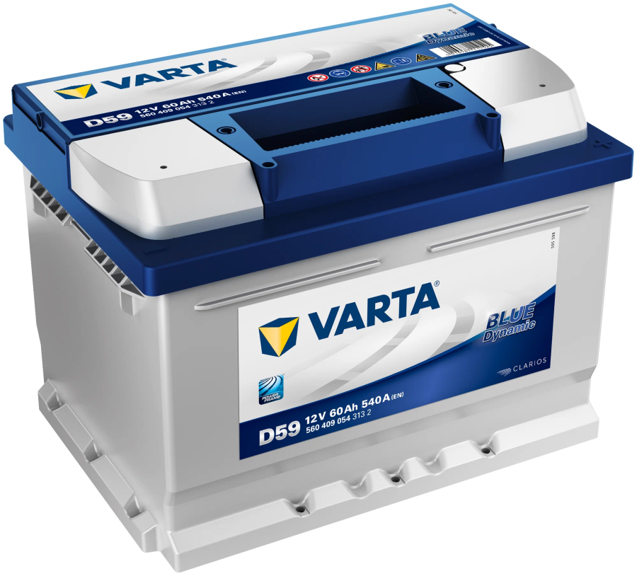Батарея аккумуляторная Varta 560409054 VARTA Blue Dynamic 60А/ч 540А 12V Обратная полярн.
