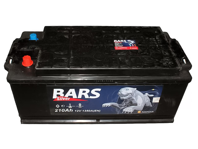 Аккумуляторная батарея BARS SILVER 210 Ah КОНУС