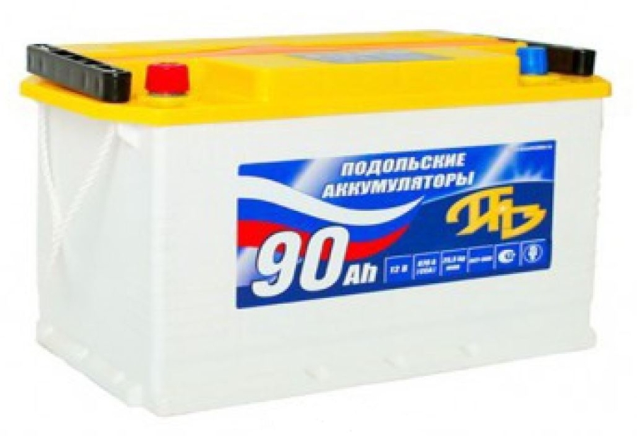Батарея аккумуляторная ПАЗ 6CT90N 90А/ч 780А прямая полярн. стандартные (Европа) клеммы