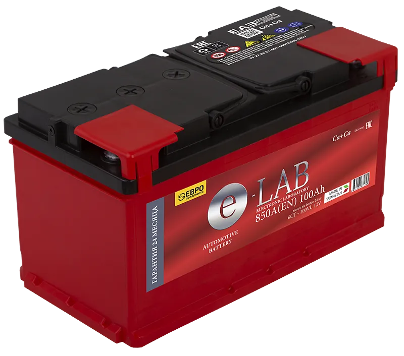 Аккумулятор E-LAB 6СТ-100 оп 100 Ач 850 А 352х175х190 [L5]