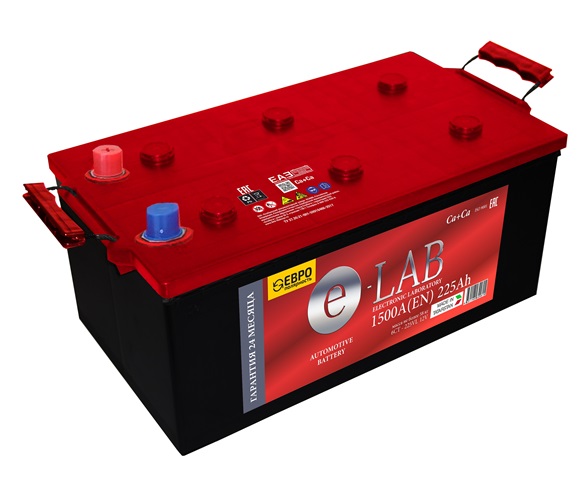 Аккумулятор E-LAB 6СТ-225 оп 225 Ач 1500 А 515х273х235 конус [D6(Тип C)]
