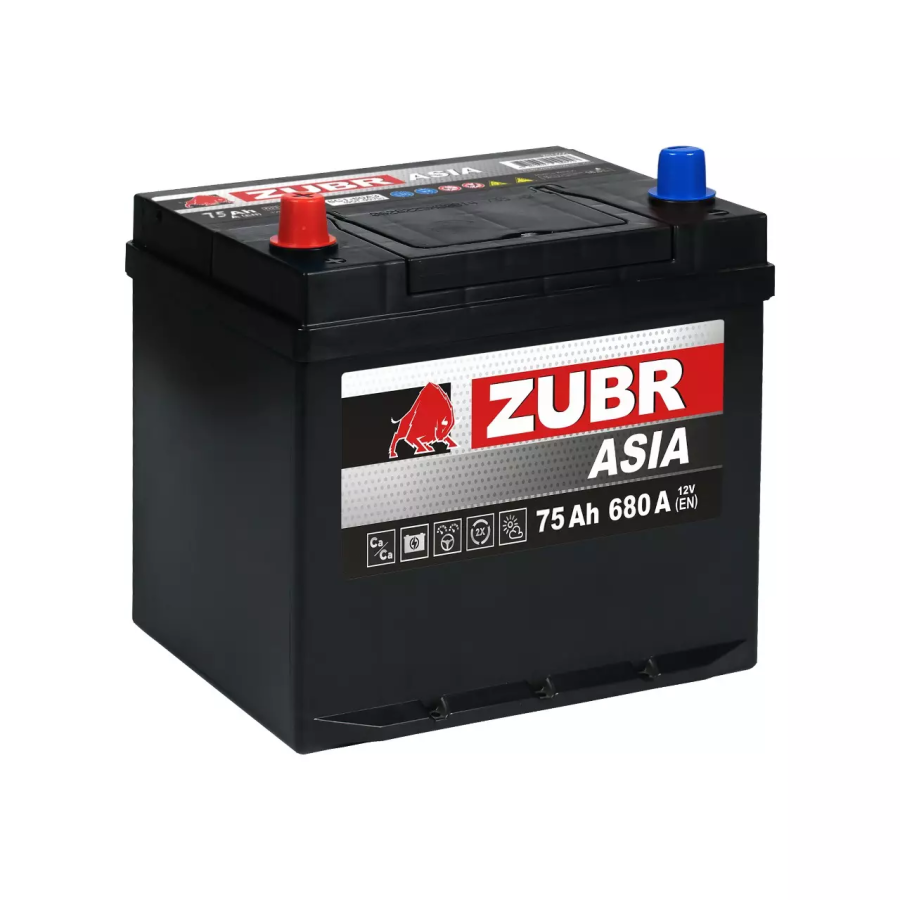 Автомобильный аккумулятор ZUBR ULTRA ASIA 70 А·ч 680 А ZSA701 Прямая полярность борт 261x175x220