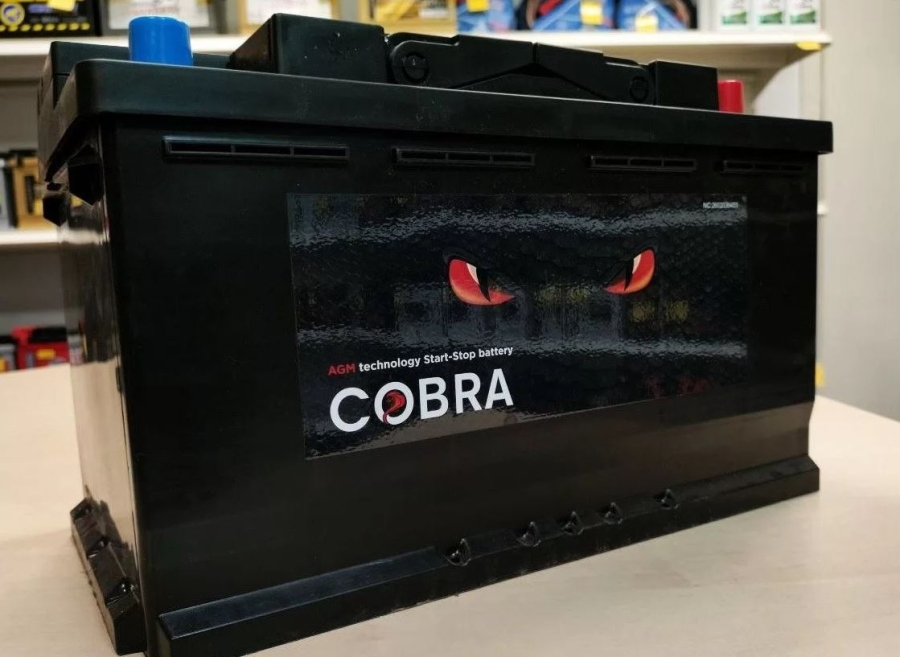 Аккумулятор автомобильный 80Aч cobra AGM