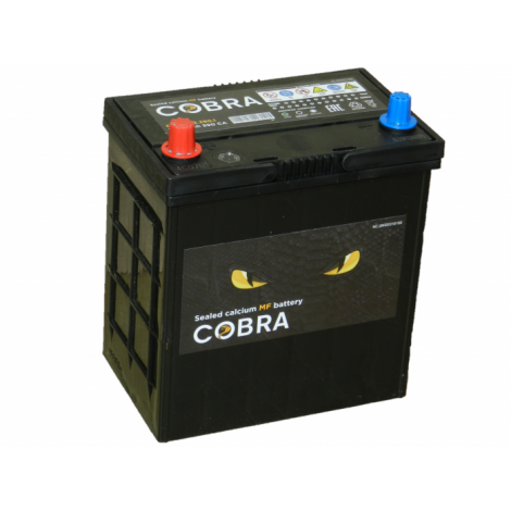 АККУМУЛЯТОР COBRA 42АЧ-390A ПР..42B19 R АЗИЯ (185Х127Х225)