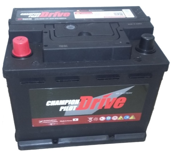 Батарея аккумуляторная Champion Pilot Drive MF56049 60А/ч 590А прямая полярн. стандартные (Европа) клеммы